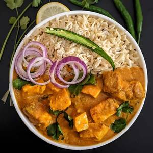 Jeera Rice With Paneer Masala