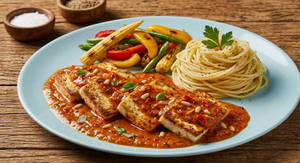Grilled Paneer In Peri Peri Sauce