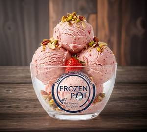 Blueberry Fresh Fruit Ice Cream