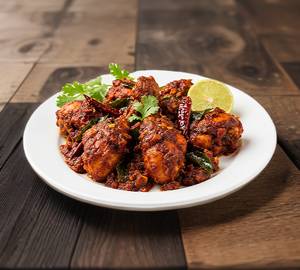 Guntur Chicken Semi Dry  [6 Pieces]