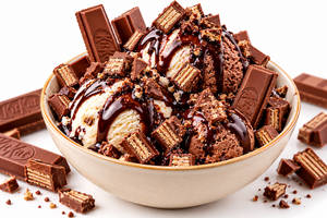 Kitkat Crunch Sundae