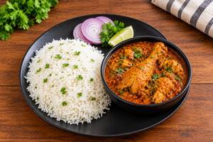 White Rice Chicken Curry