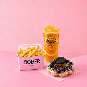 The Bober Meal (1 Drink + Donut & Fries)