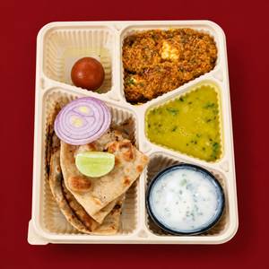 Chicken bhuna paratha meal