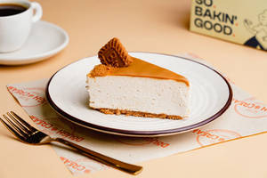 No Bake Lotus Biscoff Cheesecake Slice
