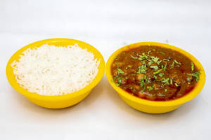 Punjabi Chole (Half) + Rice (Half)