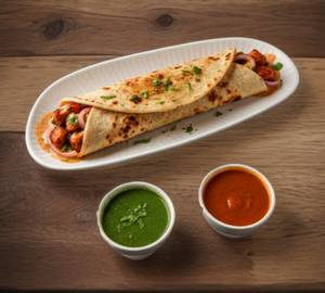 Double tandoori chaap roll