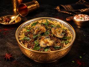Pepper Mushroom Biryani
