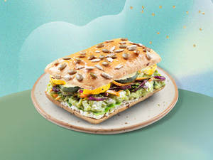 Mediterranean Guacamole Sandwich