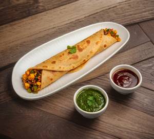 Double paneer bhurji roll