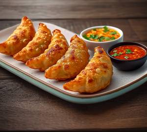 Veg Fried Momos (8 Pieces)