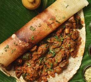 Mushroom Masala Dosa