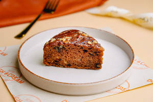 Banana Walnut Dry Cake Slice