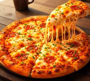 Classic margherita pizza