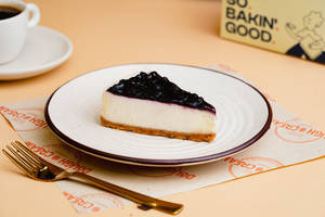 Baked Blueberry Cheesecake Slice