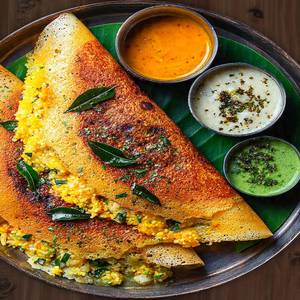 Onion Ravamasala Dosa