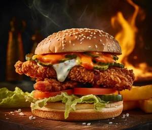 Hot N Spicy Chicken Burger