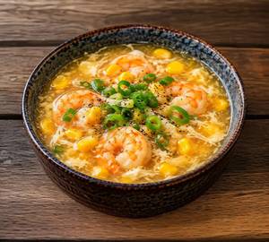 Prawns Sweet Corn Soup