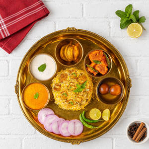 Soya Biryani Thali