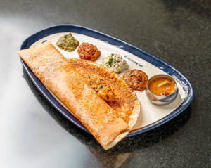 Garlic Ghee Podi Masala Dosai