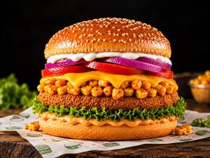 Cheesy Corn Burger