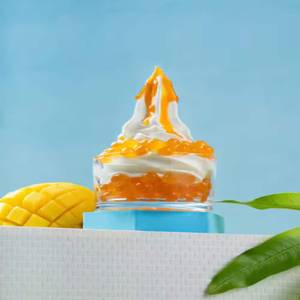 Mango boba sundae