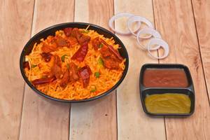 Schezwan Mutton Rice 