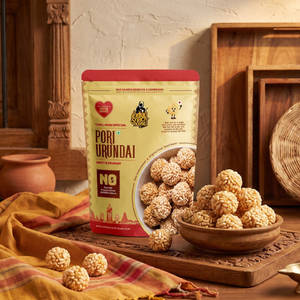 Jaggery Pori Urundai (Puffed Rice Jaggery Laddu)