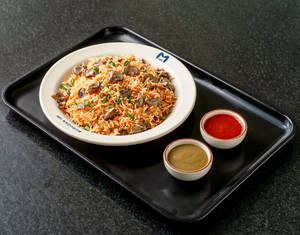 Mushroom Schezwan Fried Rice