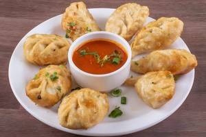Corn cheese fried momos