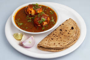 Chapati(3pc) With Egg Curry(2pc)