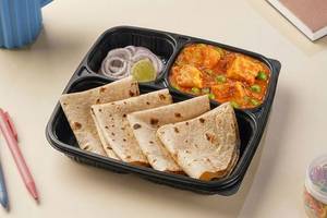 Matar Paneer with Chapati Lunchbox