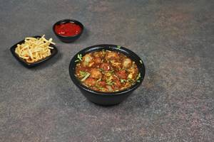 Veg manchurian soup