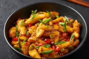 Schezwan Baby Corn Fry