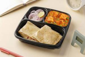 Matar Paneer with Rumali Roti Lunchbox