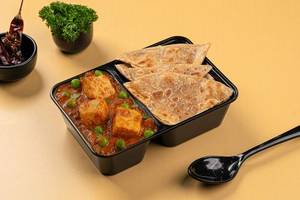 Matar Paneer & Paratha Dabba