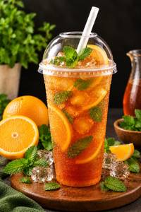 Orange Mint Iced Tea