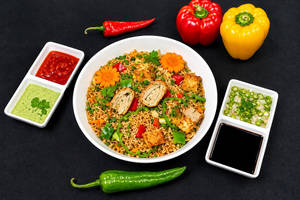 Soya Chaap Fried Rice