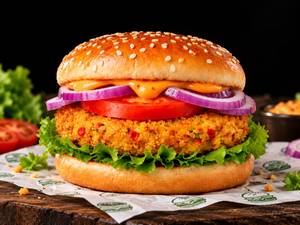 Crispy Masala Veg Burger