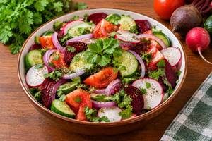 Full green salad