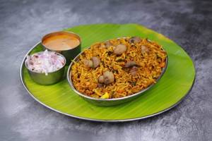 Mushroom Hyderabadi Biryani
