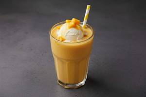 Mango Milkshake With Ice Cream
