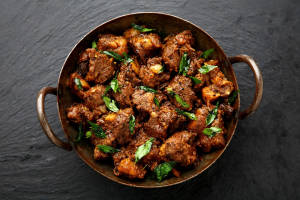 Garlic Mutton Dry