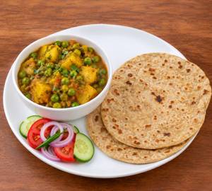 Allu Matar + Roti 4