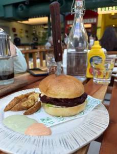 Aloo Tikki Smash Burger