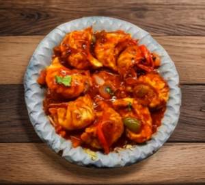 Veg Pan Fried Momo In Honey Chilli Sauce