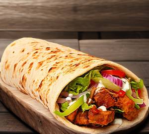 Paneer peri peri charcoal shawarma