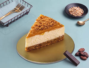 Lotus Biscoff Baked Slice Cheesecake (~100gm)
