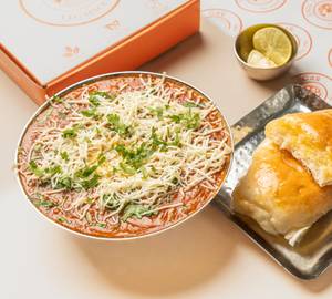 Jain Pav Bhaji With Cheese