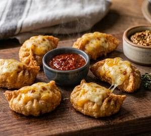 Chicken Cheese Momo(fried)(6 pc)